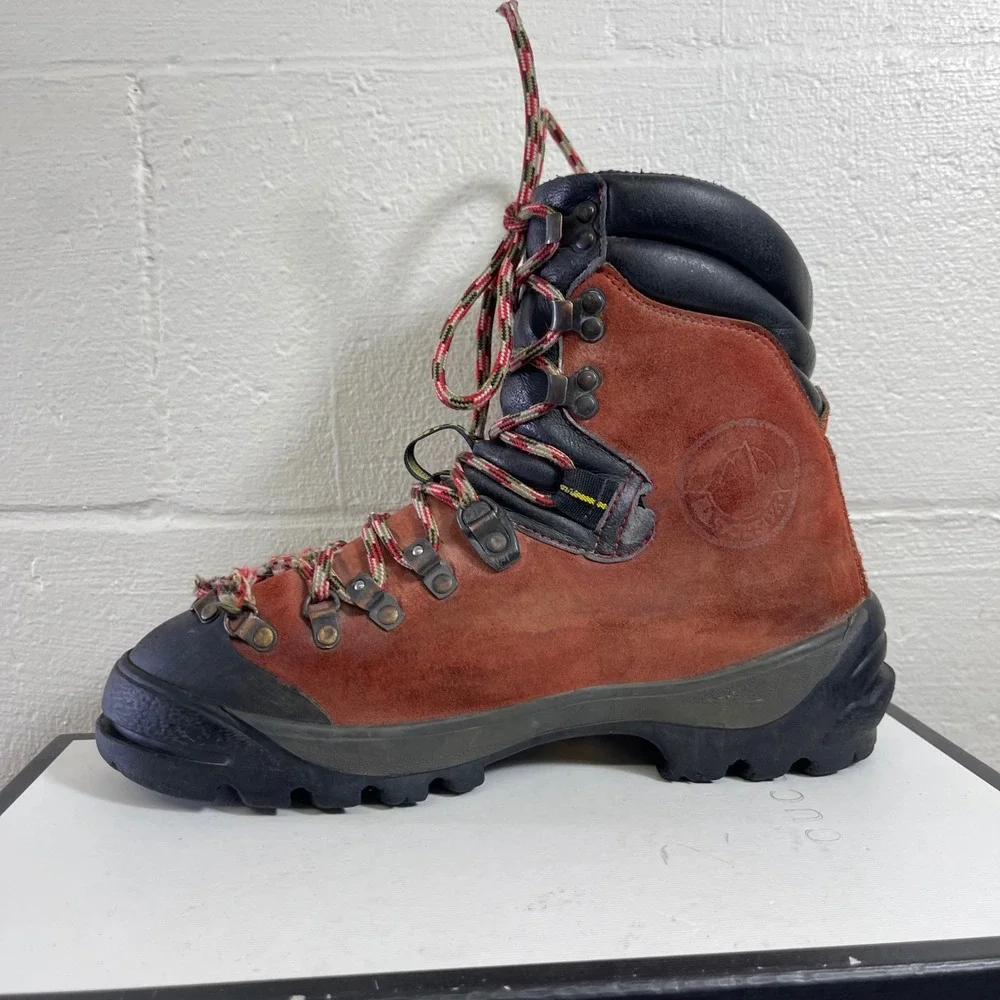 LA SORTIVA K2 Mountain Climbing Alpine Hiking Boots Red Black Men's 42 EU/9 US